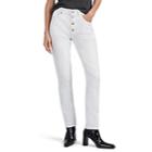 Balenciaga Women's Tube High-rise Jeans - White