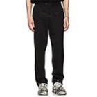 Vetements Men's Embroidered Wool Twill Trousers-black