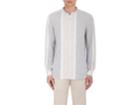 Eidos Men's Striped Cotton-linen Shirt