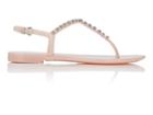 Sergio Rossi Women's Studded Pvc Thong Sandals