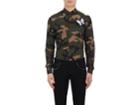 Valentino Men's Camouflage & Butterfly Cotton Shirt
