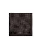Fairfax Men's Reversible Silk Pocket Square-black