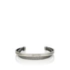 Title Of Work Men's Sterling Silver Mesh Cuff - Silver