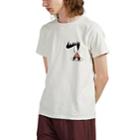 Remi Relief Men's Skater-flocked Cotton T-shirt - Cream