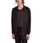 Helmut Lang Men's Silky Twill Zip-front Shirt Jacket - Black
