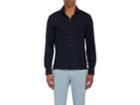 Isaia Men's Mlange Lightweight Wool Jersey Button-down Shirt