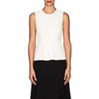Narciso Rodriguez Women's Leather Sleeveless Top-white