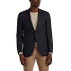 Isaia Men's Sanita Donegal Wool-silk Two-button Sportcoat - Navy