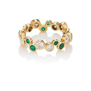 Pamela Love Fine Jewelry Women's Large Paillette Band-green