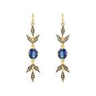 Cathy Waterman Women's Kyanite & Diamond Wheat Drop Earrings - Blue