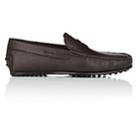 Tod's Men's Saffiano Leather Penny Drivers-brown