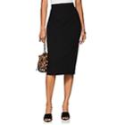 Narciso Rodriguez Women's Wool Canvas Pencil Skirt-black