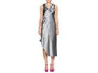 Helmut Lang Women's Silk Satin Asymmetric Midi-dress