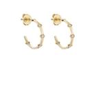 Azlee Women's Illuminate Hoop Earrings - Gold