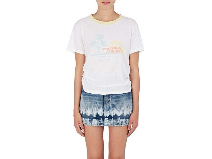 Saint Laurent Women's Sunset-print Cotton T-shirt