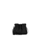 Mansur Gavriel Women's Protea Leather Drawstring Shoulder Bag - Black