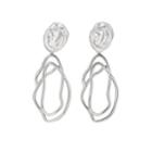 Viola.y Jewelry Women's White - Gold-plated Drop Earrings - Gold