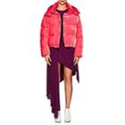 Moncler Women's Caille Velvet Puffer Coat-pink