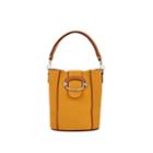 Tod's Women's Double T-ring Leather Bucket Bag - Yellow