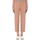 Giada Forte Women's Linen-cotton Elastic-waist Pants-cipria