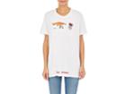 Off-white C/o Virgil Abloh Women's Fox-print Jersey Elongated T-shirt
