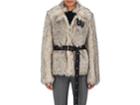 Helmut Lang Women's Faux-fur Belted Crop Jacket