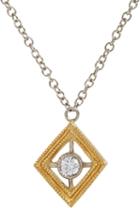 Cathy Waterman Frame Pendant Necklace-colorless