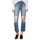 L'agence Women's Daria Crop Boot-cut Jeans-blue