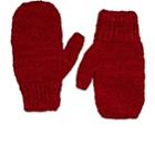 The Elder Statesman Women's Brushed Cashmere Mittens-red