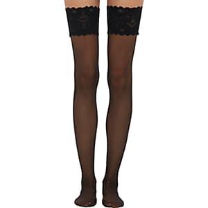 Wolford Women's Satin Touch 20 Stay-up Stockings-black