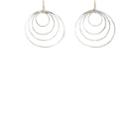 Julie Wolfe Women's Celestial Hoop Earrings - Silver