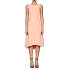 Narciso Rodriguez Women's Sleeveless Flounce-hem Dress-peach