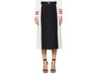 Valentino Women's Lace-inset Pleated Midi-skirt