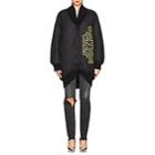 Moschino Women's Couture Wars Tech-taffeta Bomber Jacket-black