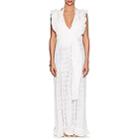We Are Leone Women's Cotton Eyelet Belted Maxi Top - Ivorybone