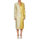 Haider Ackermann Women's Floral Linen-silk Wrapdress-yellow