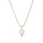 Samira 13 Women's Tahitian Pearl Pendant Necklace-gold