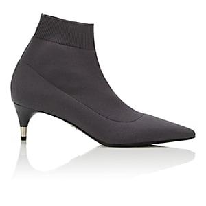 Prada Women's Stretch-knit Ankle Boots-nebbia