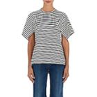 Manning Cartell Women's Striped Cotton T-shirt-navy