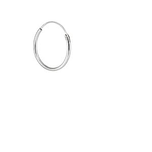 Loren Stewart Men's Mini Infinity Hoop Earring - Silver