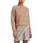 Ksubi Women's Fuzzy Wool-blend Mock-turtleneck Sweater - Beige, Tan