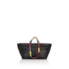 Balenciaga Men's Arena Leather Carry Shopper L Tote Bag-black