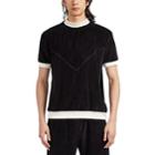 Les Tien Men's Cotton-blend Velour T-shirt - Black