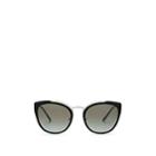 Prada Women's Cat-eye Sunglasses - Silver Black