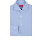 Isaia Men's Micro-checked Cotton Shirt-lt. Blue