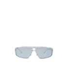 Prada Women's Rectangular Sunglasses - Silver