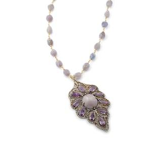 Cathy Waterman Women's Leaf Pendant Necklace
