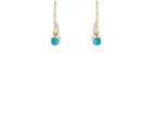 Jennifer Meyer Women's Turquoise Cabochon Drop Earrings