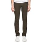 Vince. Men's Fatigue Stretch Cotton-wool Skinny Trousers-olive