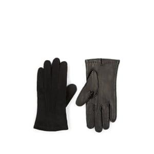 Barneys New York Men's Cashmere-lined Leather & Suede Gloves - Black
